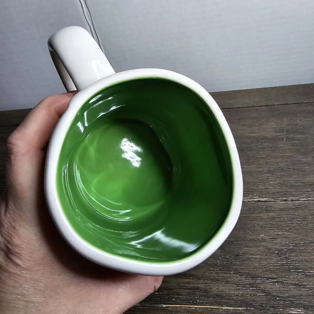 Rae Dunn Artisan Green Tea Mug Green Interior Magenta Farmhouse